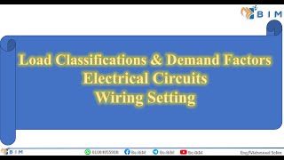 13 Load Classifications amp Electrical Circuits amp Wiring Setting [upl. by Yleoj105]