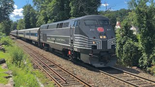 MetroNorths Danbury Branch NEW YORK CENTRAL 211 Heritage Unit at Branchville Multiple Angles [upl. by Serrano408]