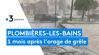 PlombièreslesBains un mois après lorage de grêle [upl. by Kazim38]