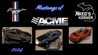 THE MUSTANGS AT ACME 2024 modelcars [upl. by Georglana]