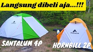 UDAH BELI AJA GAK USAH LAMA MIKIR ‼️ tenda EIGER SANTALUM 4P x HORNBILL 2P [upl. by Vahe]