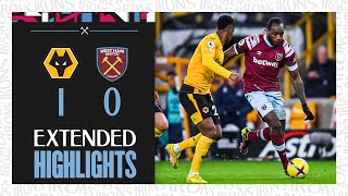 Extended Highlights  Wolves 10 West Ham  Premier League [upl. by Ahsap]