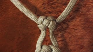 How To Tie A Modified Diamond Knot For Knotted Necklaces [upl. by Akihsan]