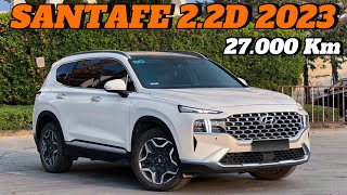 ✅ Hyundai Santafe 22D cao cấp 2023  lăn bánh 27000 km Sở hữu ngay chỉ với 400 tr hungxedep [upl. by Shien890]