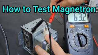 How to Test Microwave Oven Magnetron [upl. by Moises]