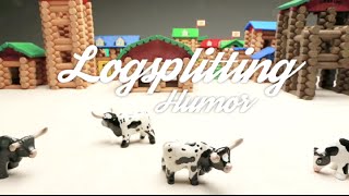 Logsplitting Humor Episode 4  Lincoln Logs [upl. by Ocsirf529]