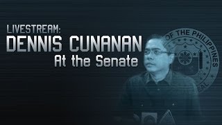 Livestream Dennis Cunanan at the Senate [upl. by Haek]