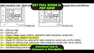 DIAGRAM Rcd 510 Wiring Diagram [upl. by Petromilli]