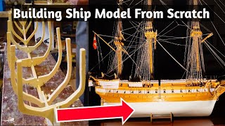 Building Ship Model from Scratch SMS Novara 165 [upl. by Asor]