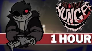 INTERROGATION  FNF 1 HOUR Perfect Loop Vs Horror Sans FULL WEEK I Midnight Hunger FNF Undertale [upl. by Artemisia350]