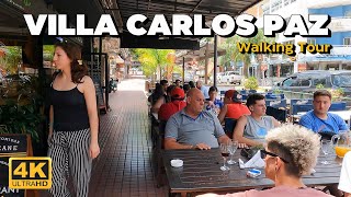 Caminando por VILLA CARLOS PAZ 2023  CORDOBA 4K 60 fps [upl. by Wellesley235]