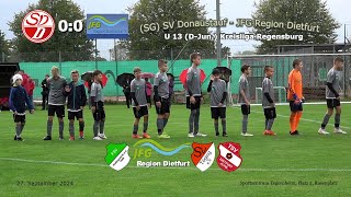 SG SV Donaustauf  JFG Region Dietfurt 00  U 13 DJun Kreisliga Regensburg [upl. by Sly]