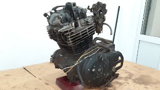 XL250R Engine full Restoration  XL250R Paris Dakar [upl. by Eartnoed]