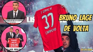 APRESENTAÇÃO DE BRUNO LAGE TREINADOR DO BENFICA COM COMENTÁRIOS CNN [upl. by Nauqyt]