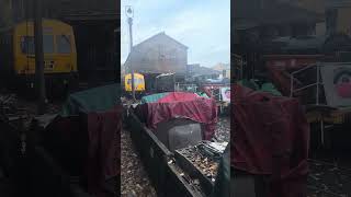 Passing Haworth Shed On KWVR 4K Autumn 2024 [upl. by Duston]