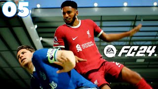 THE MERSEYSIDE DERBY  EA Sports FC 24 Everton Career Mode  Part 5  PS5 Gameplay [upl. by Amitaf479]