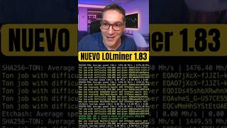 IMPERDIBLE SI ERES MINERO DE CRIPTOMONEDAS🚀🚀🚀 Nuevo LOLminer 183 soprte GRAM [upl. by Silevi]