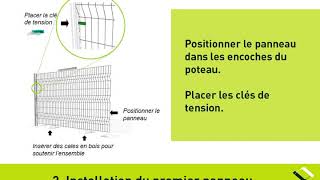 Clôture à Domicile  Pose dune clôture en panneaux rigide [upl. by Newbill]
