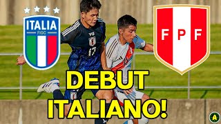 DESASTROSO DEBUT ITALIANO en la SUB17 PERUANA [upl. by Anaicilef786]