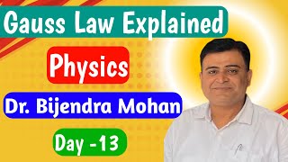 Live class for 12th lec13  Gauss Law  Applications Gauss Theorem Formula  DrBijendra Mohan [upl. by Ytnom688]