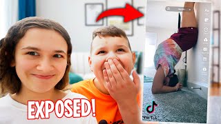 REACTING TO OUR SISTERS TikToks DRAFTS EXPOSED  JKREW [upl. by Chaunce]