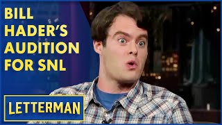 Bill Hader on His SNL Audition  Letterman [upl. by Judith151]