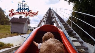 Newton Water Roller Coaster water park flume ride type at Skara Sommarland [upl. by Shamus426]