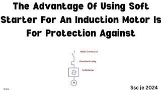 The Advantage Of Using Soft Starter For An Induction Motor Is For Protection Against [upl. by Siravat]