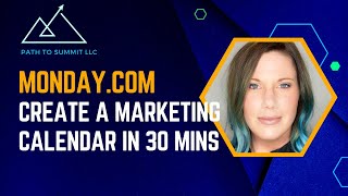 Create a Marketing Content Calendar with mondaycom in 30 minutes [upl. by Keyek]