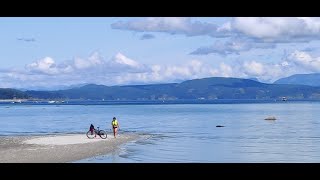 Savary Island BC Sunshine Coast on bike [upl. by Enerahs]