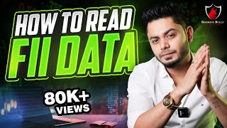 How to read FII DATA  Anish Singh Thakur  Booming Bulls [upl. by Anoi]