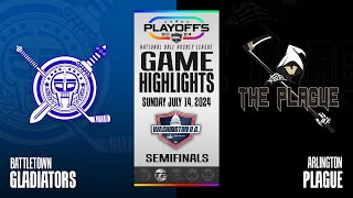 NBHL Washington DC Tier 2 Playoffs Arlington Plague vs Battletown Gladiators Highlights 7142024 [upl. by Rinee702]