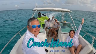 A visit to Conch Island  Anegada British Virgin Islands [upl. by Aleahs]