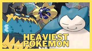 TOP 20 Heaviest Pokemon [upl. by Stephannie]