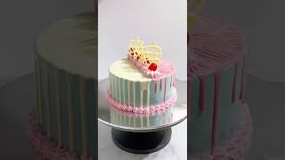 White Chocolate Drip Cake decoration cake shortsfeed ytshorts shorts shortvideo trending [upl. by Serrano]