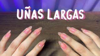 Pink jelly nails aesthetic 🎀 uñas largas y naturales  cuidados 🌷 [upl. by Lindsley]