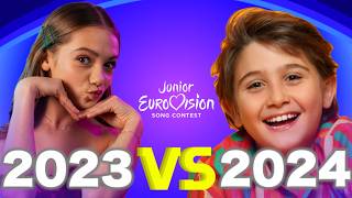 Junior Eurovision Battle  JESC 2023 vs JESC 2024 [upl. by Mullane549]