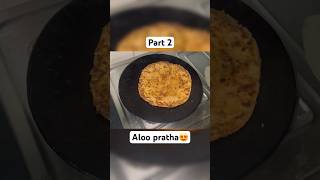 Golden crispy amp stuffed with love comfort food Aloo Paratha AlooParatha FoodieVibes DesiDelight [upl. by Sabian]