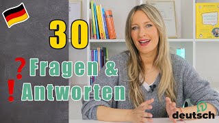 🇩🇪30 Fragen und Antworten im Alltag und Beruf [upl. by Dawes776]