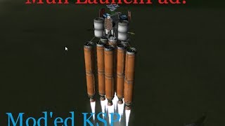 Nuclear Power  Extraplanetary Launchpad on Mun Moded KSP with Veio [upl. by Wein]