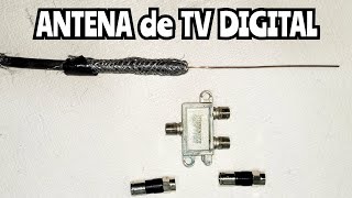 antena con cable Coaxial MEJORADA en Vivo [upl. by Leizar]