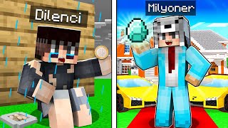 DİLENEREK NASIL MİLYONER OLDUM 😱  Minecraft [upl. by Omsare]