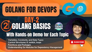 Learn GoLang Basics with Handson Demos  2 HOURS   Sandip Das [upl. by Naor]