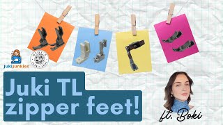 ALL THE JUKI TL ZIPPER FEET Which one is best for you UseApplication [upl. by Arama368]