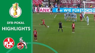 What a THRILLER  1 FC Kaiserslautern vs 1 FC Köln 32  Highlights  DFBPokal Second  Round 2 [upl. by Carothers808]