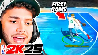 NBA 2K YouTubers FIRST PARK Game Adin Double H amp More [upl. by Suolhcin]