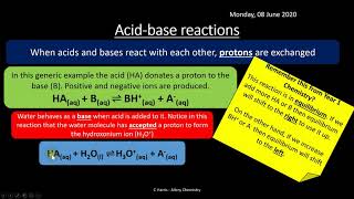 OCR B Salters O Equilibria acidbase REVISION [upl. by Lilac]