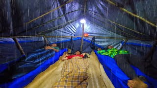 diguyur hujan deras siang dan semalam suntuk tidur nyenyak sampai subuh relaxing rain sound [upl. by Asilana]