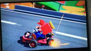 Mario kart 8 deluxe Mario en DS Colinas Champiñon Carrera VS 150cc [upl. by Gwyn600]