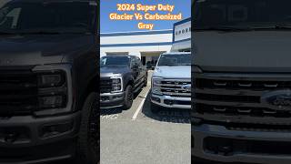 2024 Super Duty’s 🔥 Glacier Grey Vs Carbonized Grey ford f250 f350 [upl. by Scotty]